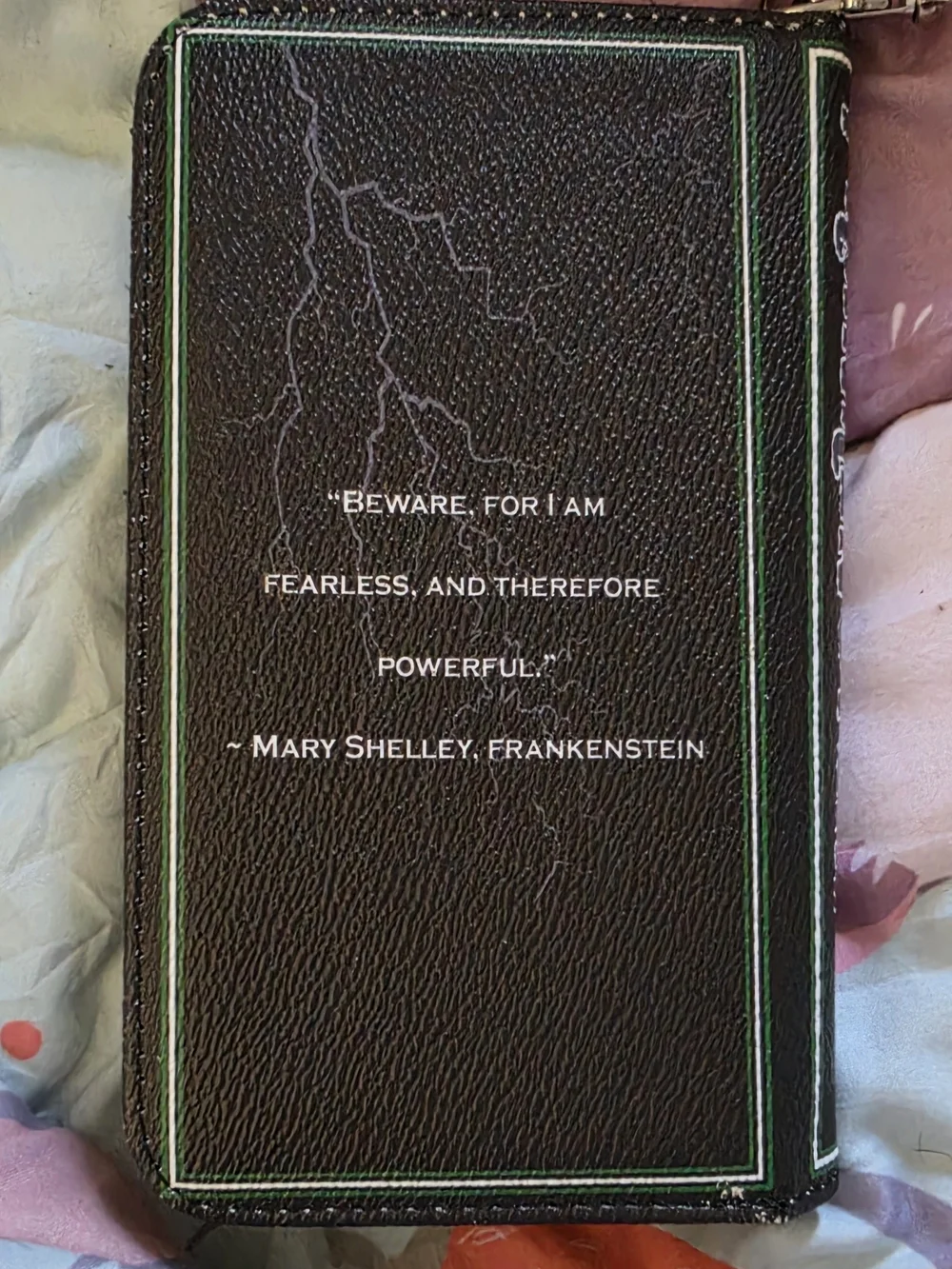 Frankenstein Graphic Zip Wallet - Black and Green